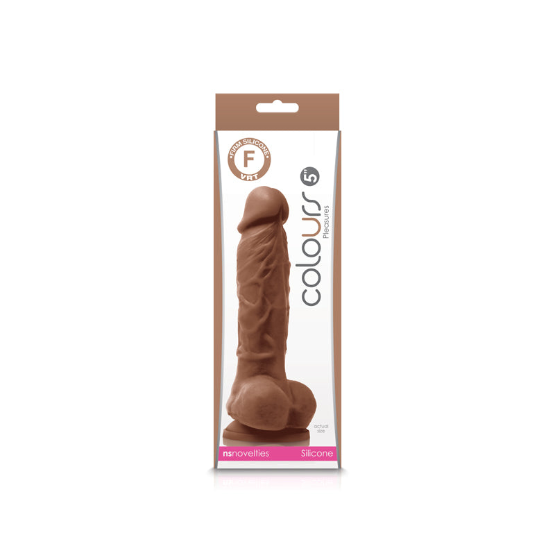 Colours - Pleasures - 5" Dildo - Brown