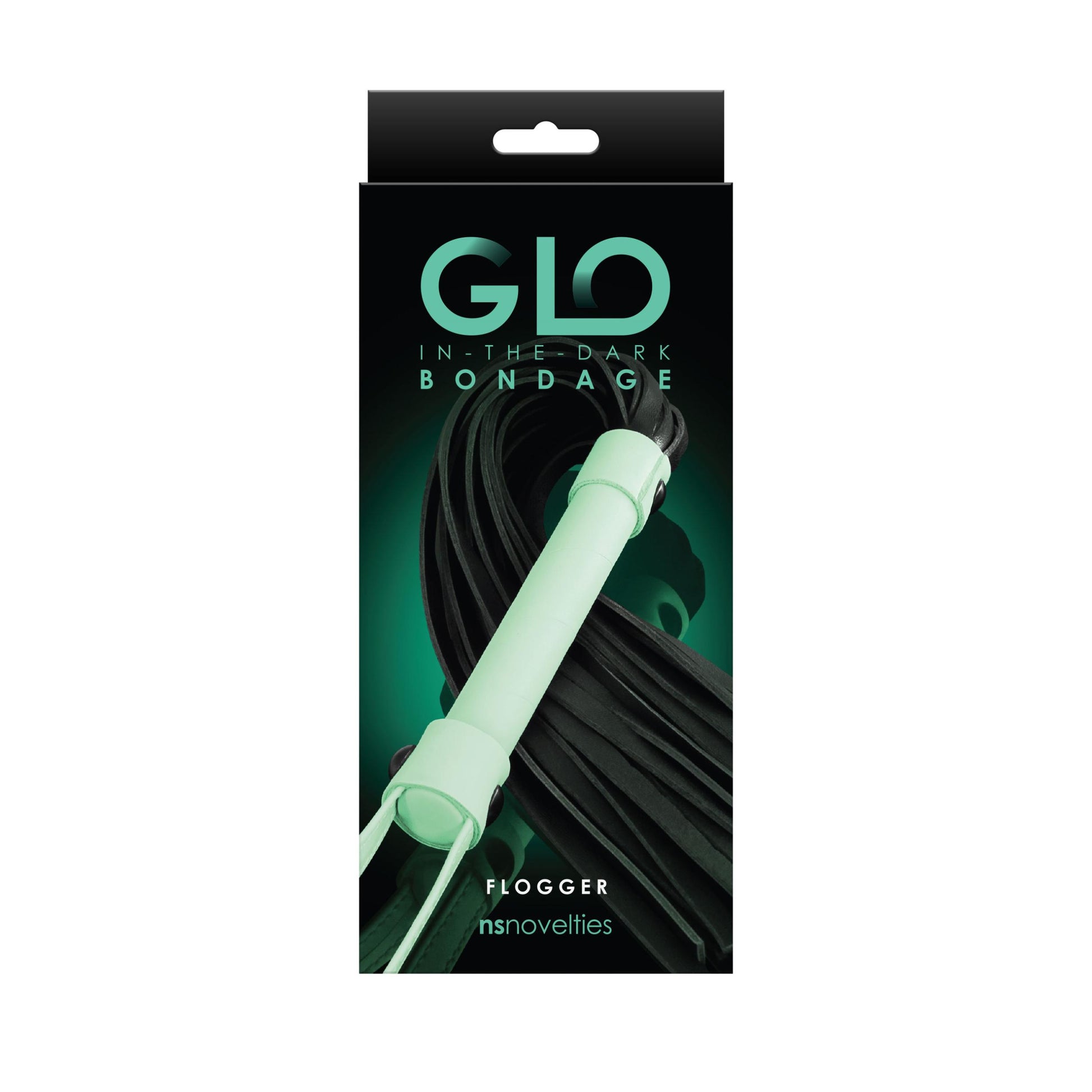 Glo Bondage - Flogger - Green - Not Very Vanilla