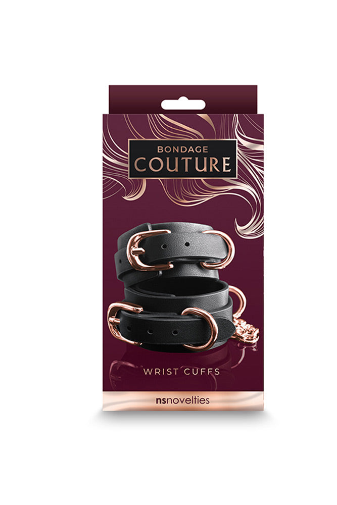 Bondage Couture - Wrist Cuffs - Black - Not Very Vanilla