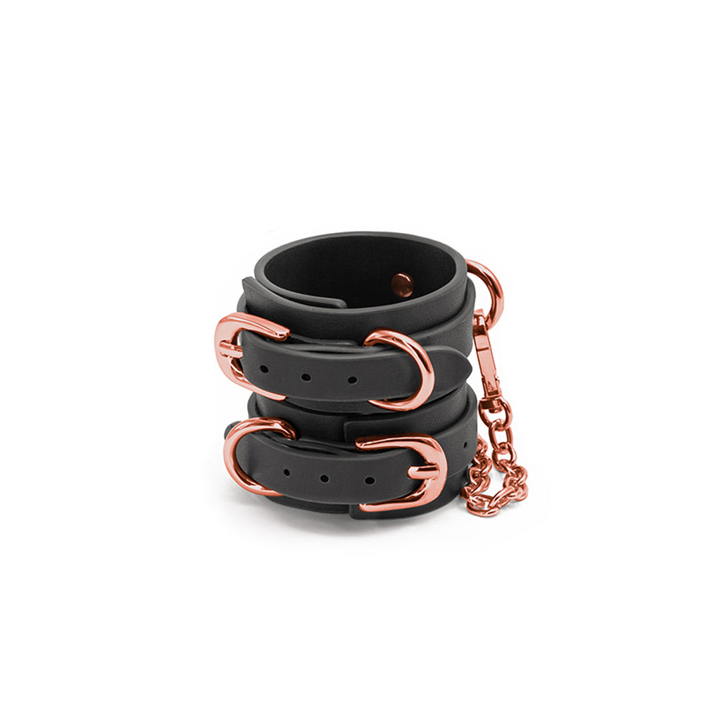 Bondage Couture - Wrist Cuffs - Black - Not Very Vanilla