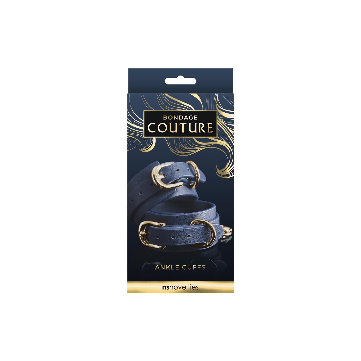 Bondage Couture - Ankle Cuffs - Blue - Not Very Vanilla