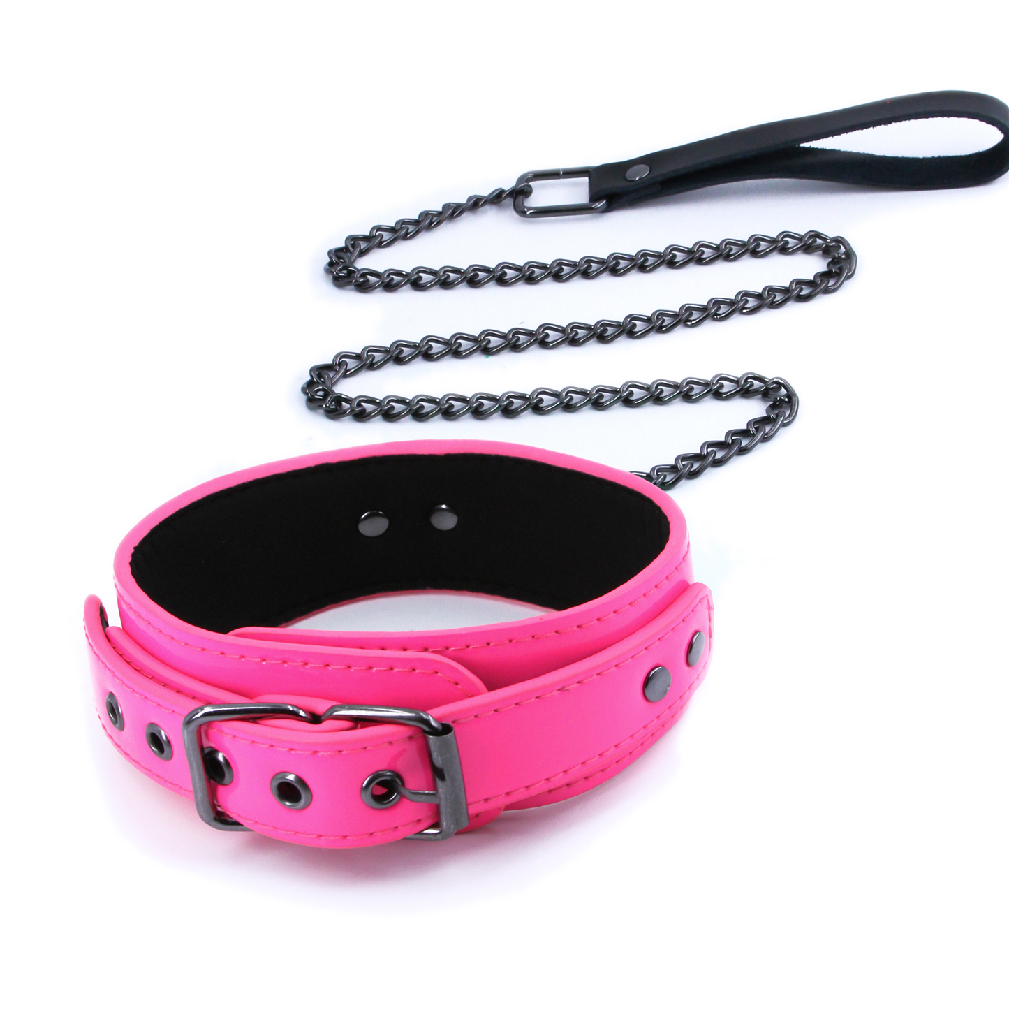 Electra Play Things - Collar and Leash - Pink - Not Very Vanilla