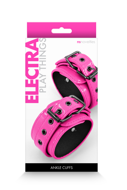 Electra Play Things - Ankle Cuffs - Pink - Not Very Vanilla