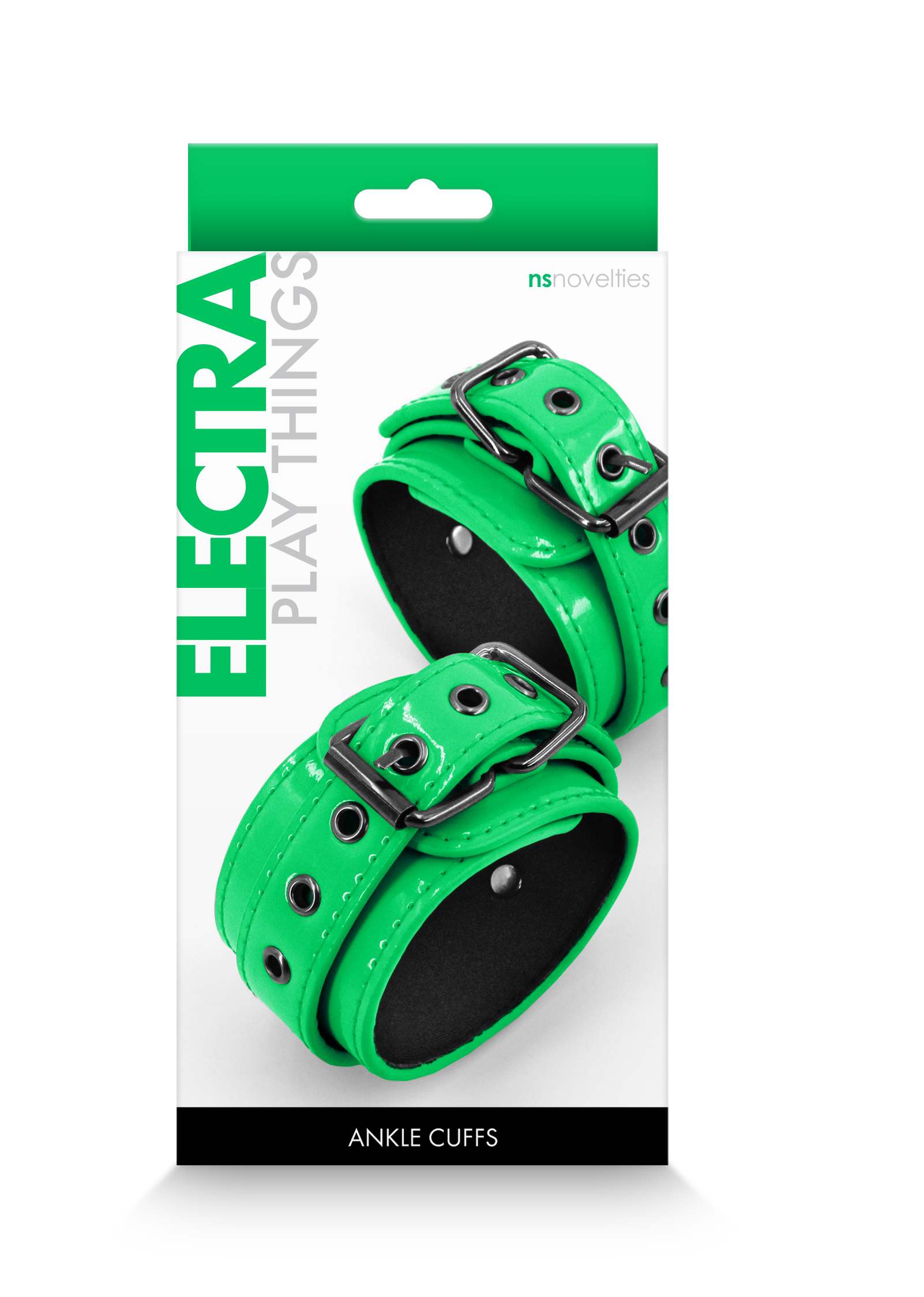 Electra Play Things - Ankle Cuffs - Green - Not Very Vanilla