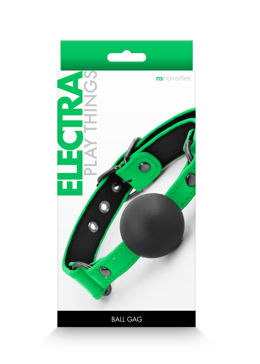 Electra Play Things - Ball Gag - Green - Not Very Vanilla