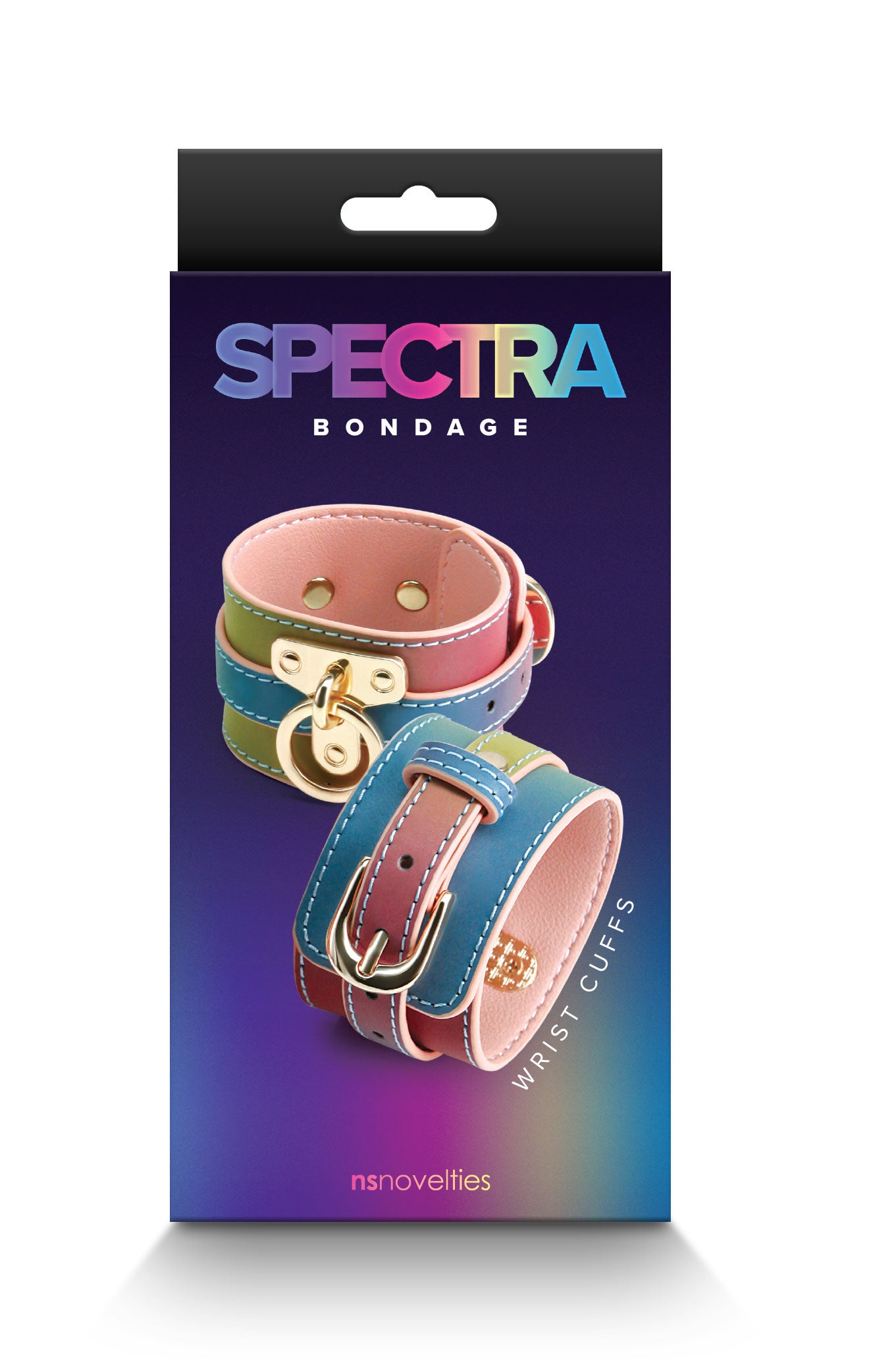 Spectra Bondage - Wrist Cuff - Rainbow - Not Very Vanilla