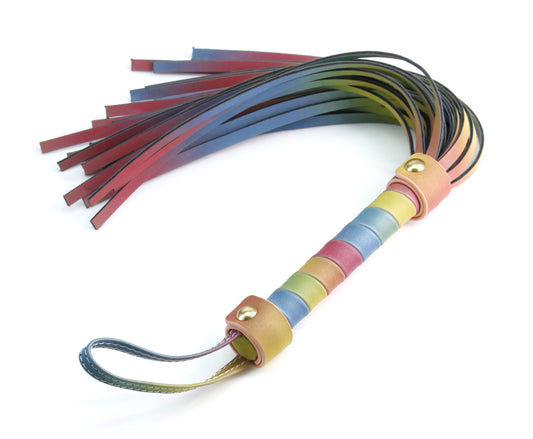 Spectra Bondage - Flogger - Rainbow - Not Very Vanilla