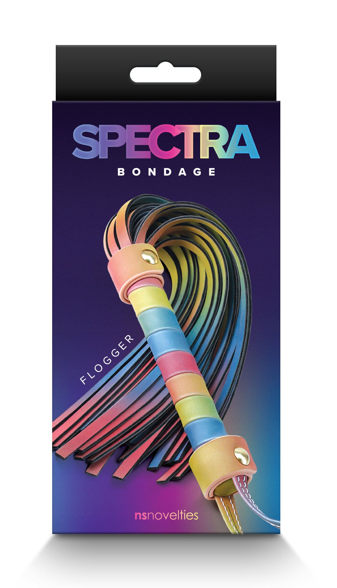 Spectra Bondage - Flogger - Rainbow - Not Very Vanilla