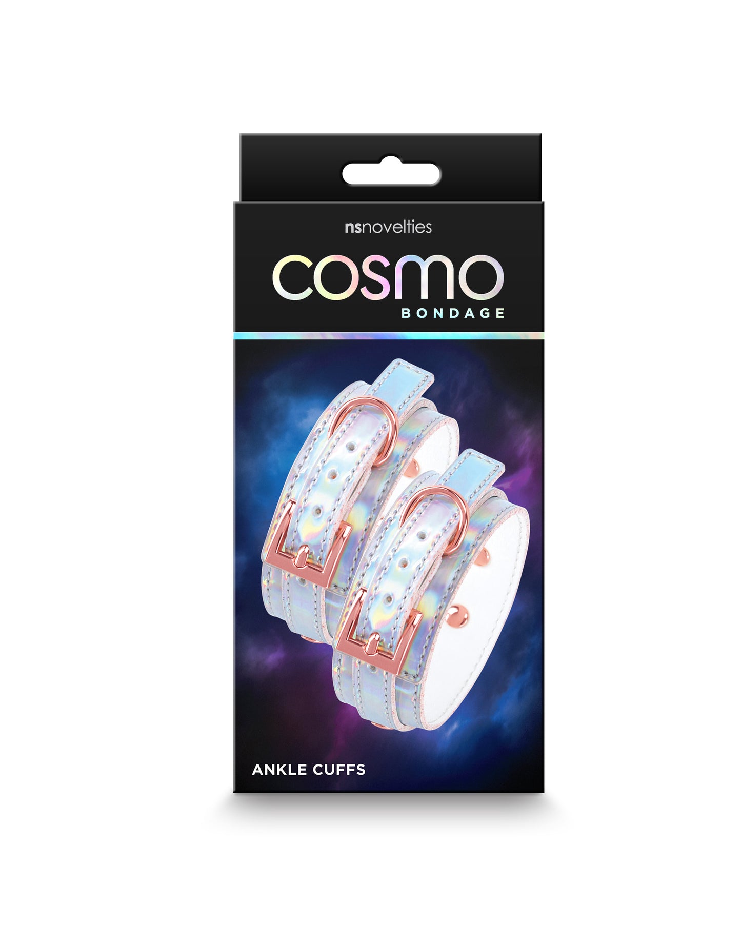 Cosmo Bondage - Ankle Cuffs - Rainbow Rainbow - Not Very Vanilla