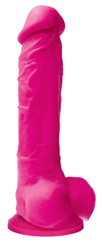 Colours Pleasures - 8 Inch Dildo - Pink - Not Very Vanilla