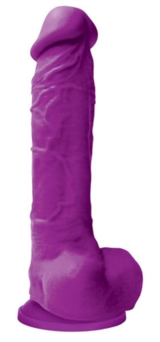 Colours Pleasures - 8 Inch Dildo - Purple - Not Very Vanilla