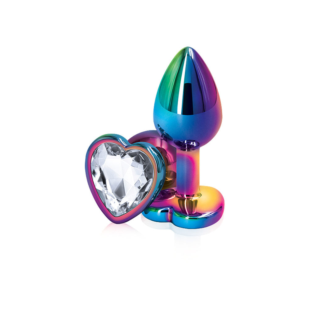 Rear Assets - Multicolor Heart - Small - Clear - Not Very Vanilla