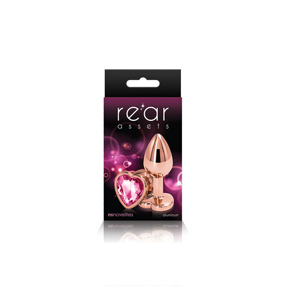 Rear Assets - Rose Gold Heart - Small - Pink - Not Very Vanilla