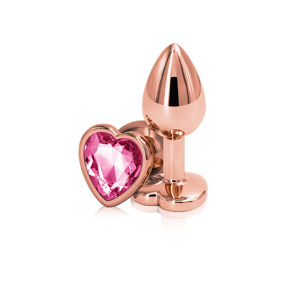 Rear Assets - Rose Gold Heart - Small - Pink - Not Very Vanilla