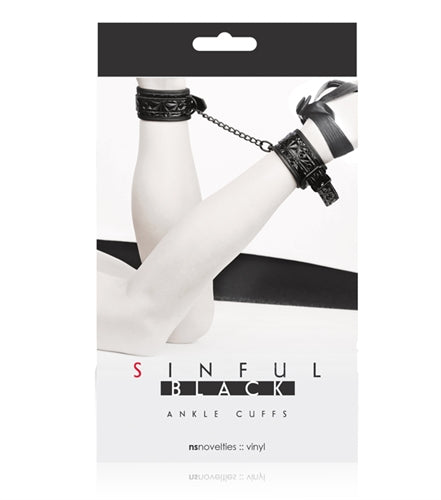 Sinful Ankle Cuffs - Black - Not Very Vanilla