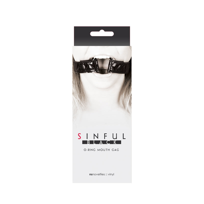 Sinful - O-Ring Mouth Gag - Black - Not Very Vanilla