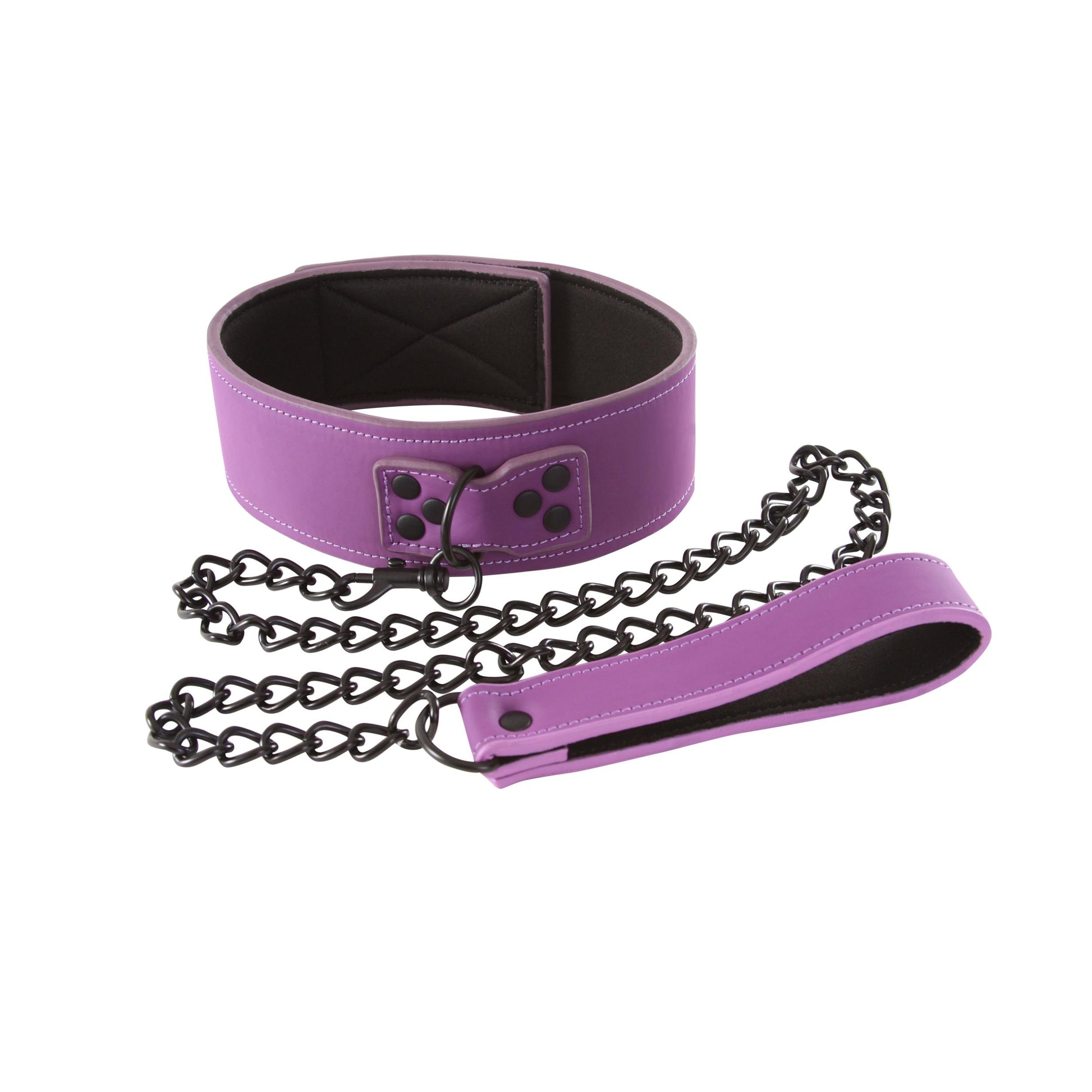 Lust Bondage Collar - Purple - Not Very Vanilla