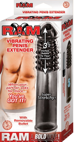 Ram Vibrating Penis Extender - Smoke - Not Very Vanilla