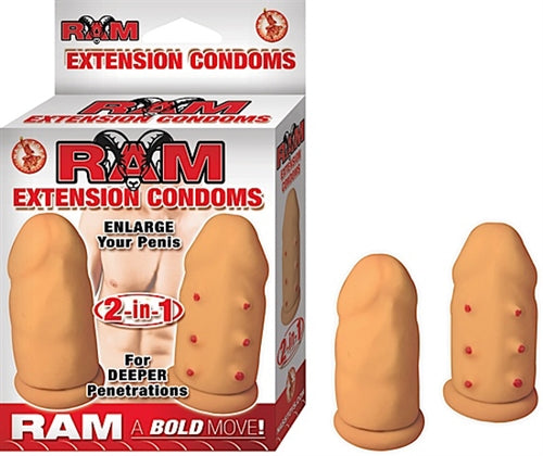 Ram Extension Condoms - Flesh - Not Very Vanilla