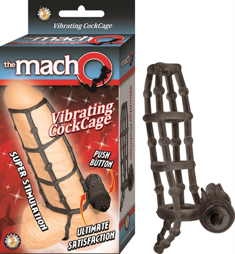 The Macho Vibrating Cockcage - Black - Not Very Vanilla