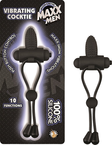 Maxx Men Vibrating Cocktie - Black - Not Very Vanilla