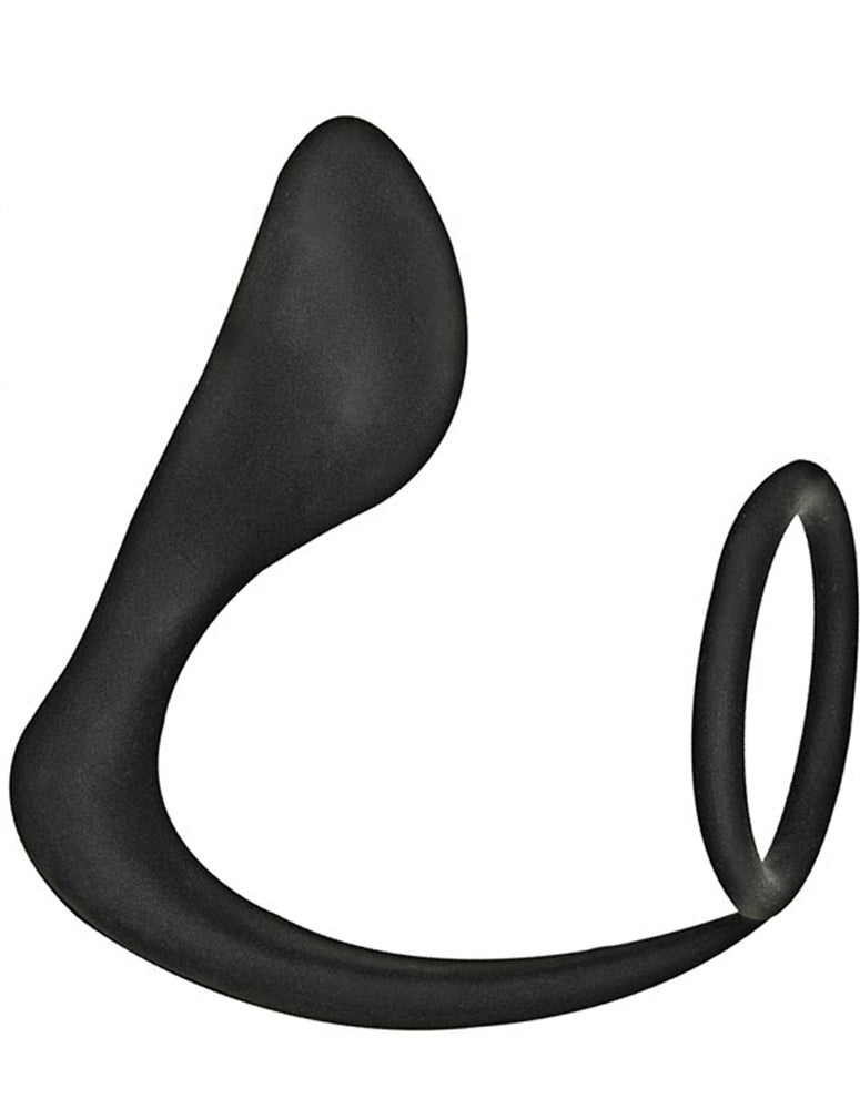 Commander Prostate Pleaser Cockring - Black - Not Very Vanilla