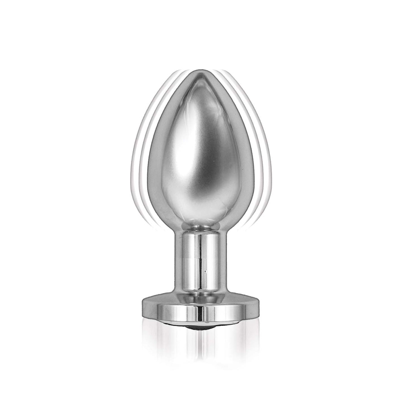 Ass-Sation Remote Vibrating Metal Plug - Silver - Not Very Vanilla