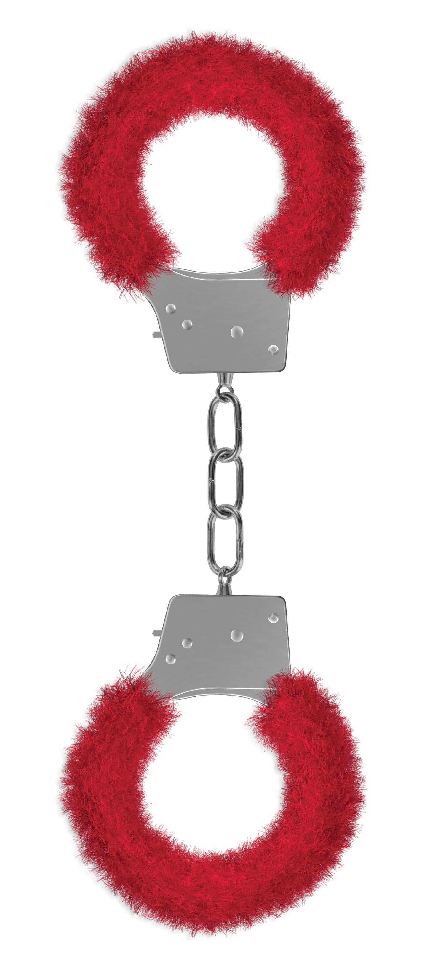 Beginner's Furry Handcuffs - Red - Not Very Vanilla