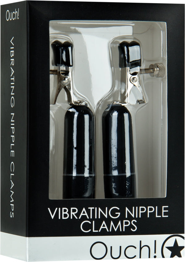 Vibrating Nipple Clamps - Black - Not Very Vanilla