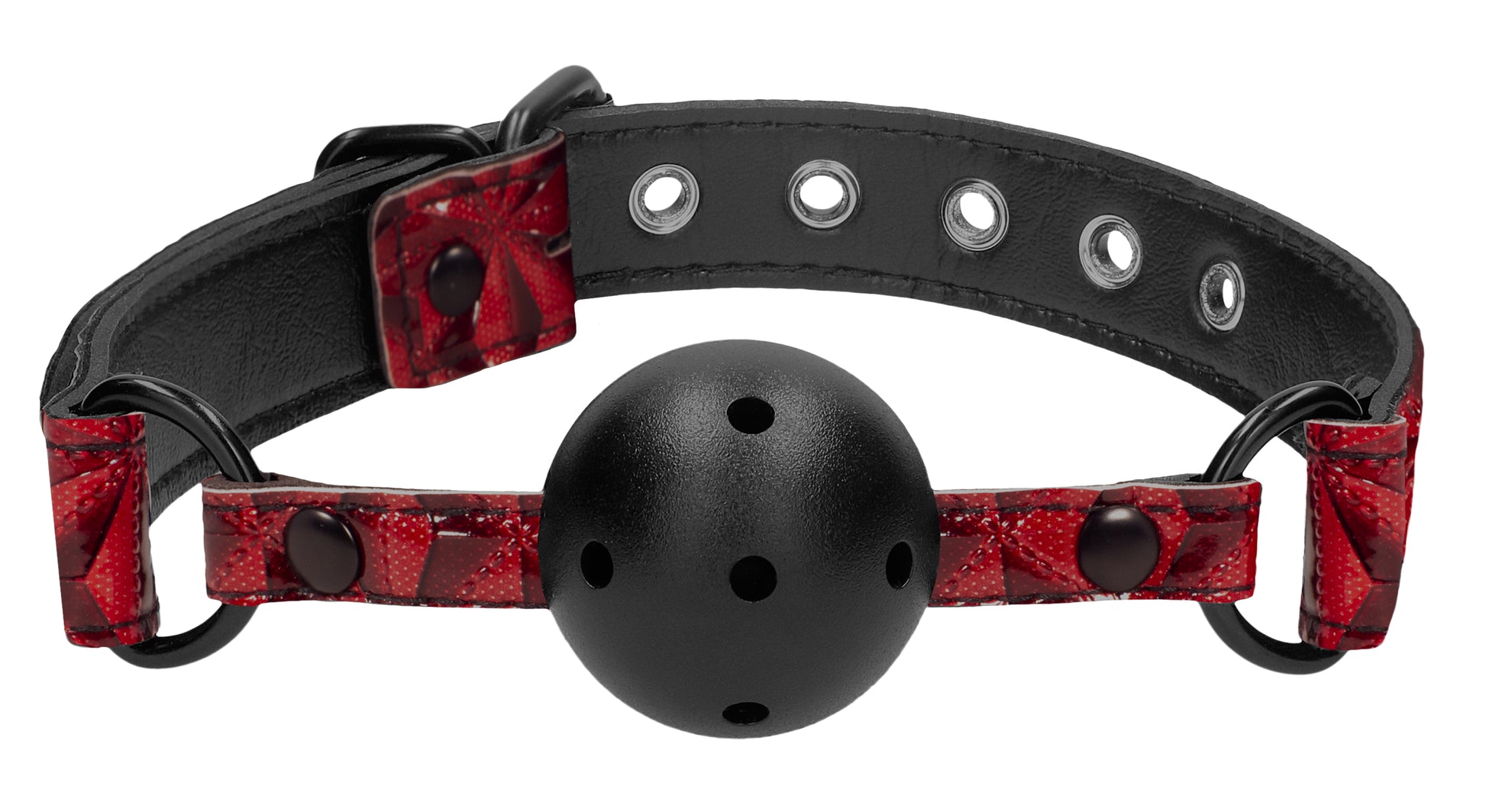 Breathable Luxury Ball Gag - Burgundy - Not Very Vanilla