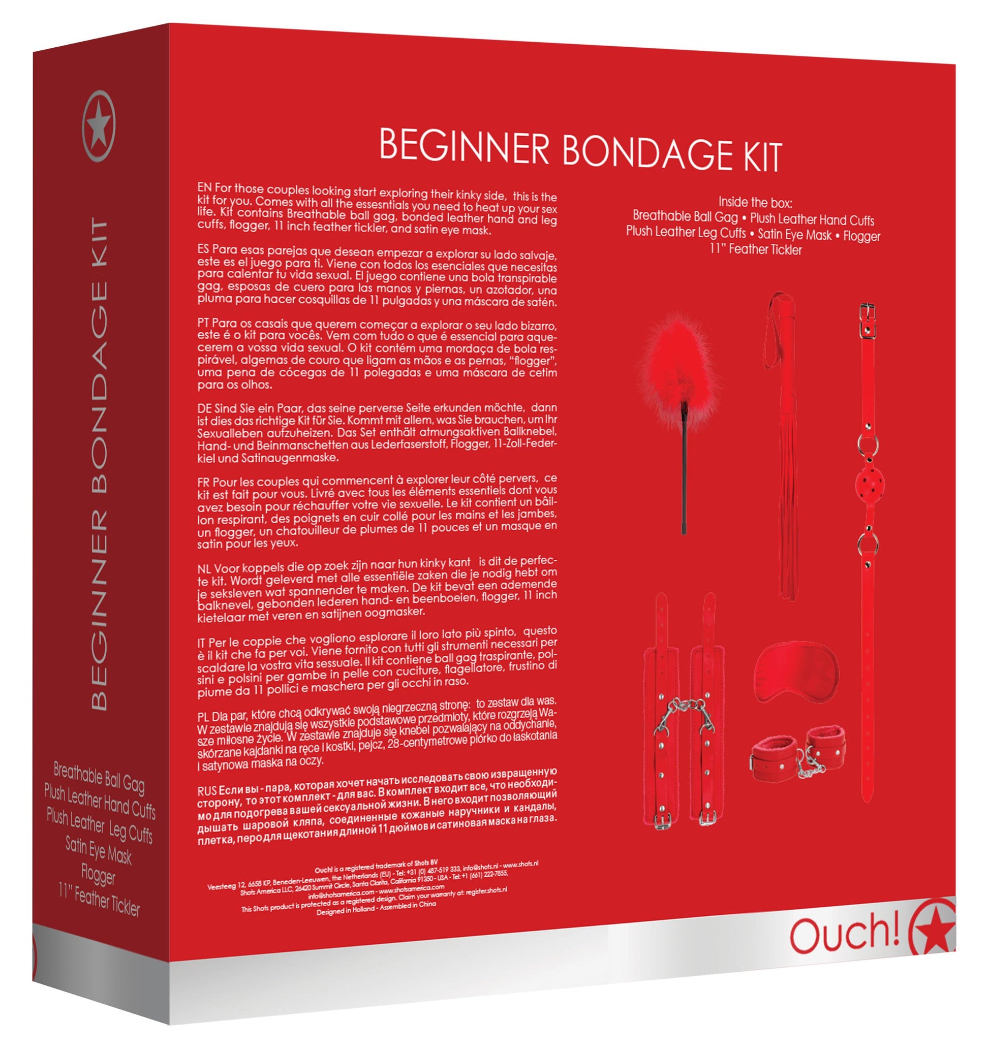 Beginners Bondage Kit - Red - Not Very Vanilla