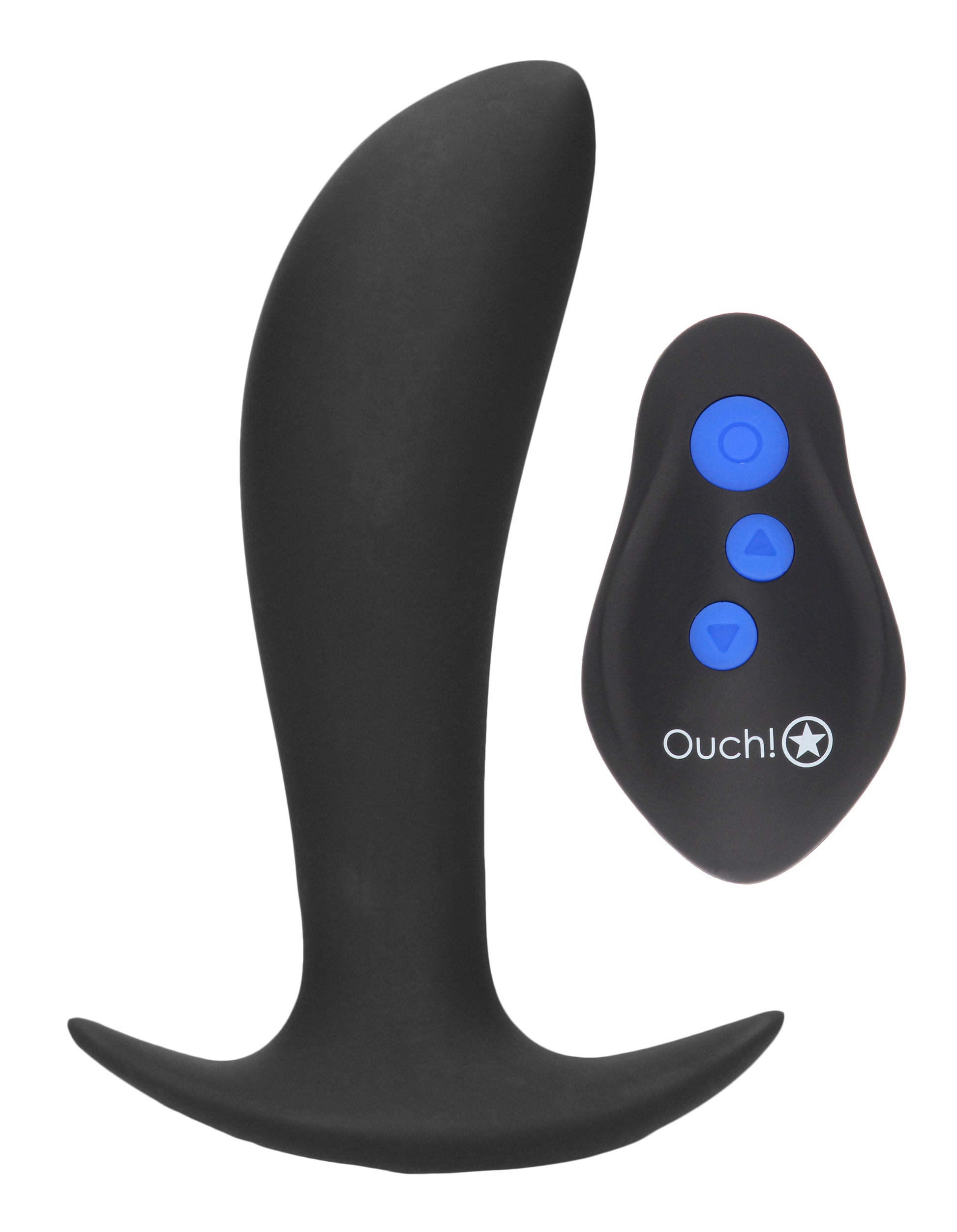 E-Stimulation and Vibration Butt Plug With Wireless Remote Control - Black - Not Very Vanilla