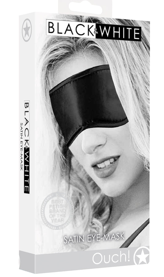 Satin Eye Mask - Black - Not Very Vanilla