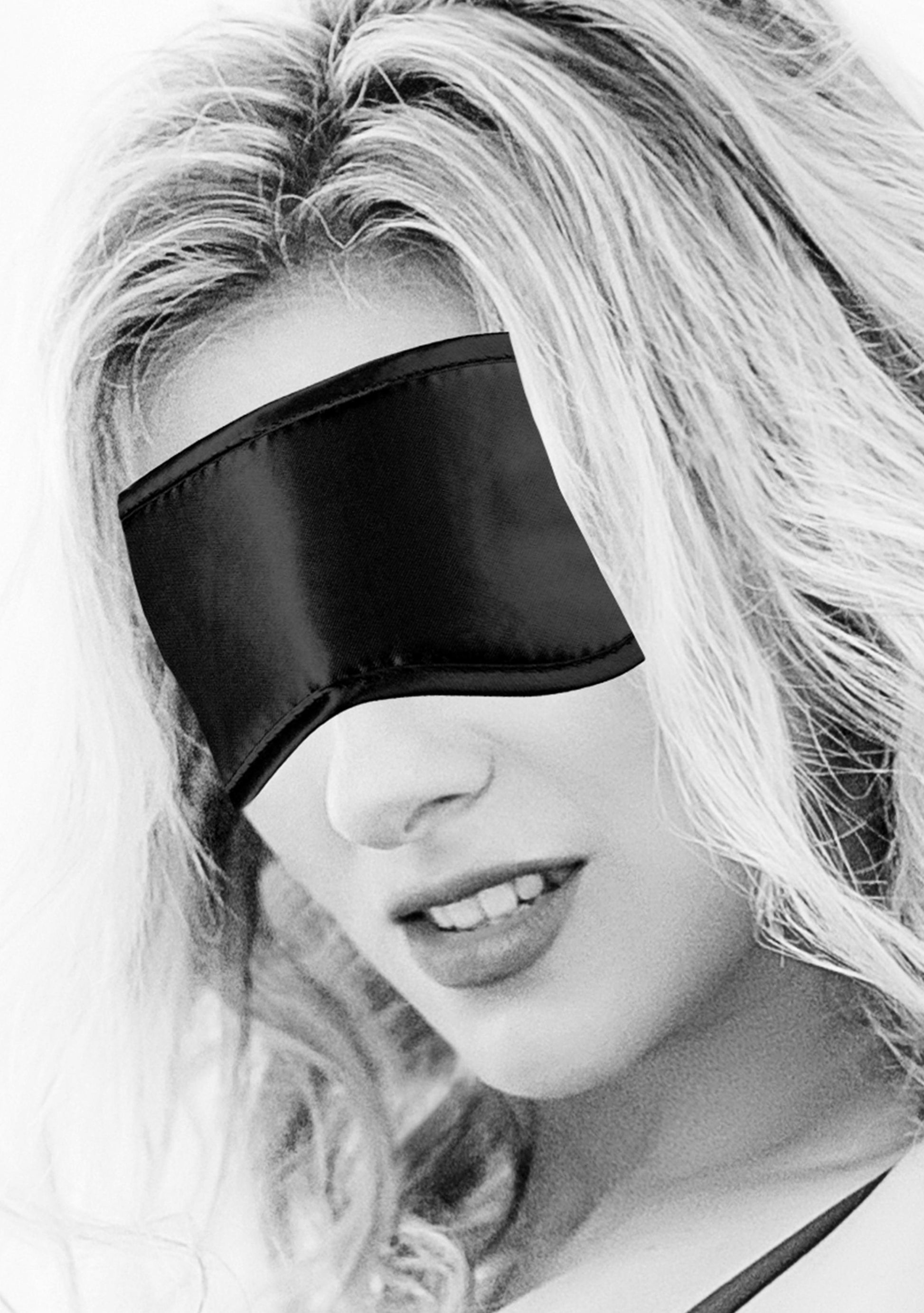 Satin Eye Mask - Black - Not Very Vanilla