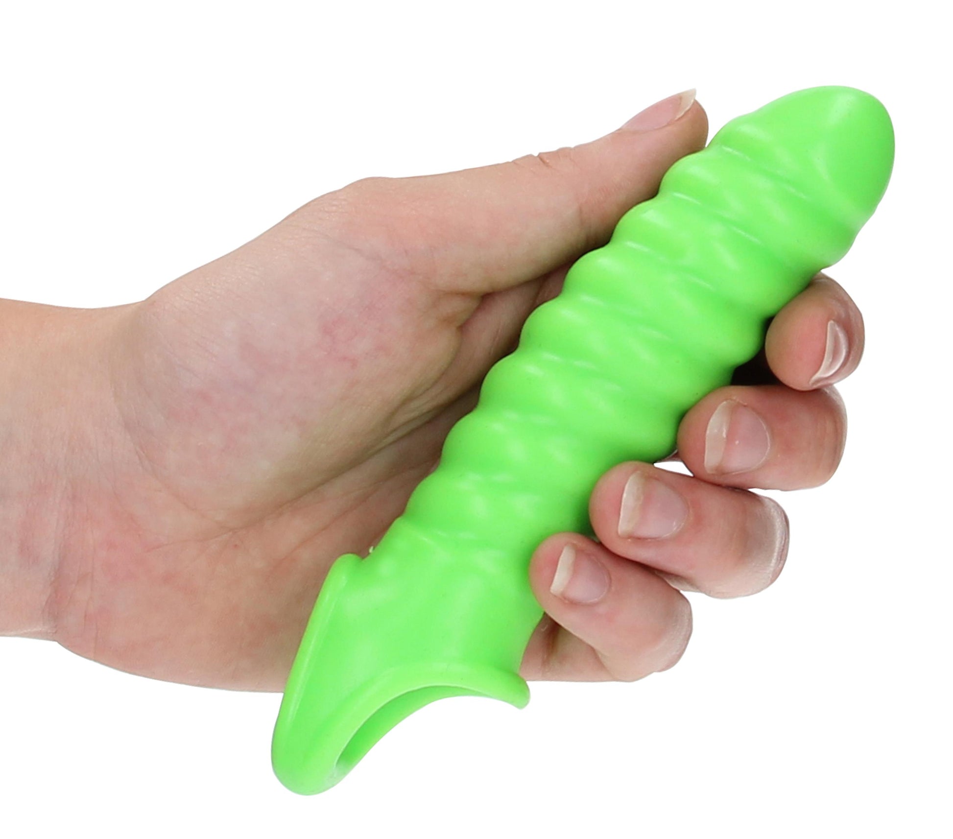 Swirl Stretchy Penis Sleeve - Glow in the Dark - Not Very Vanilla