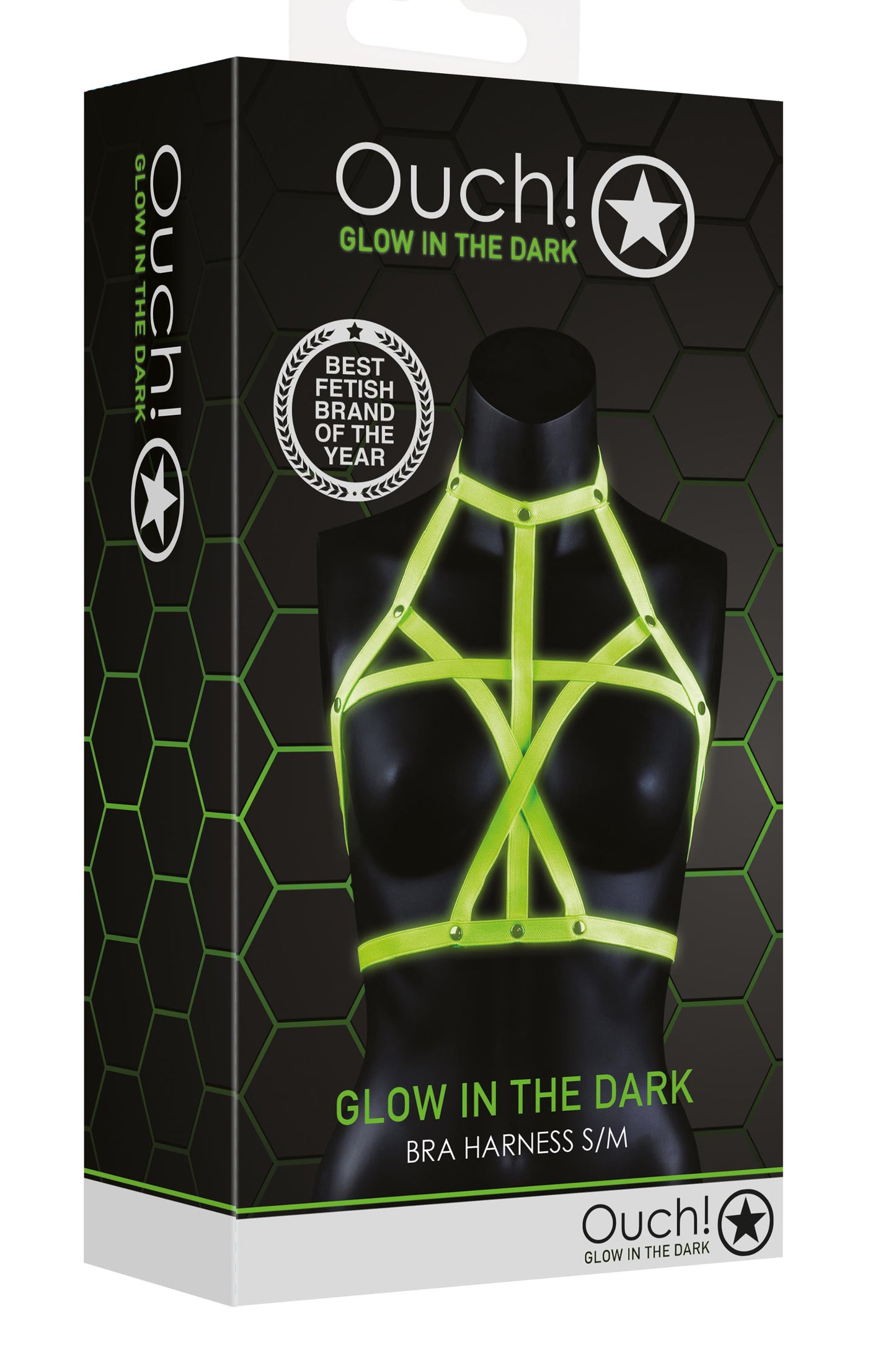 Bra Harness - Small/medium -Glow in the Dark - Not Very Vanilla