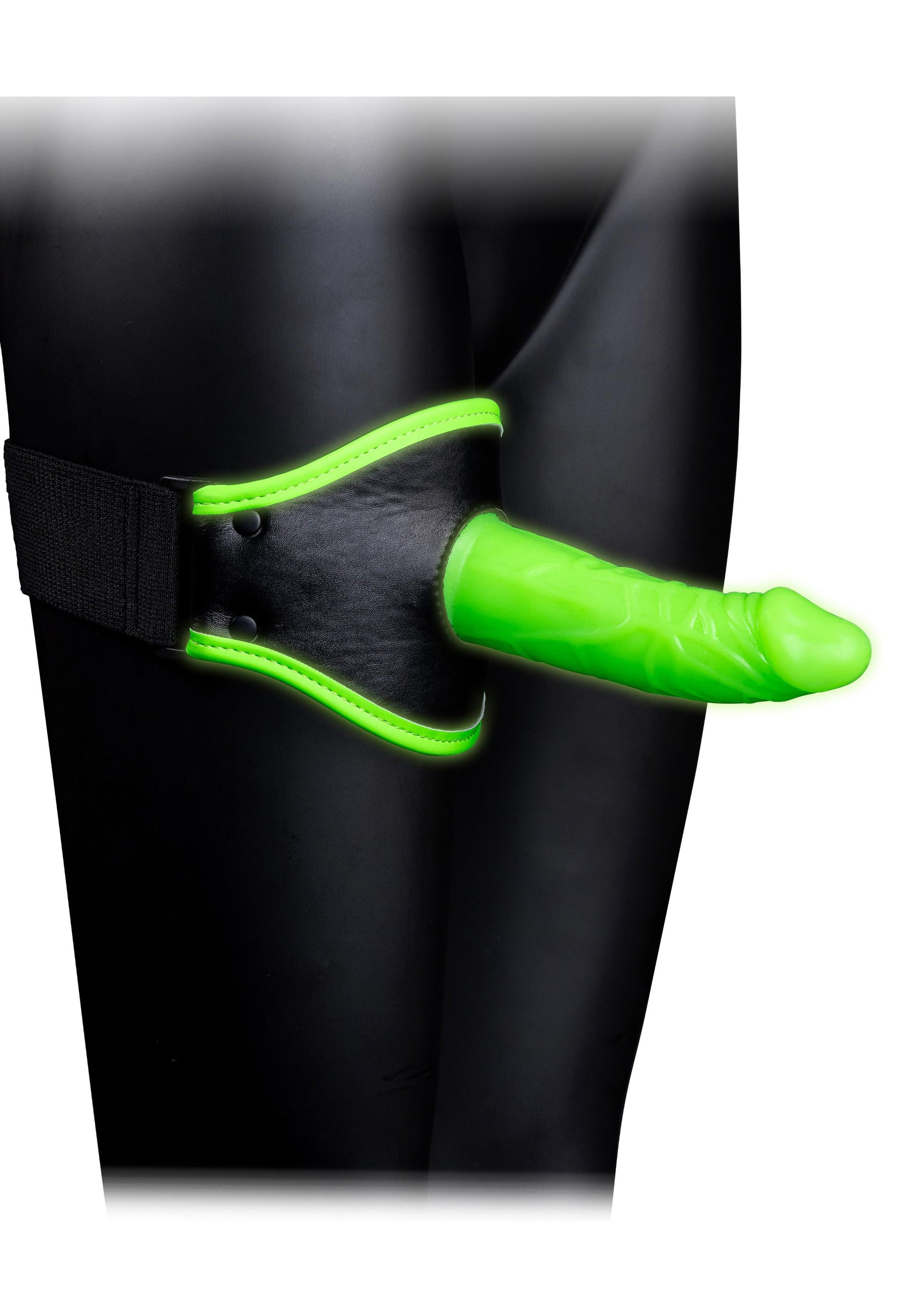 Thigh Strap-on With Silicone Dildo 5.7 Inch - Glow in the Dark - Not Very Vanilla