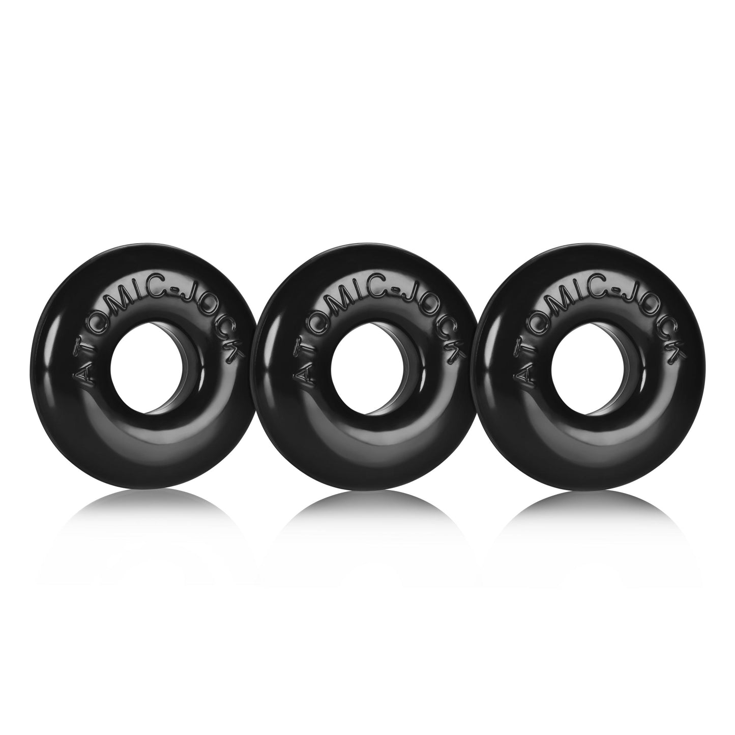 Ringer Cockring 3 Pack - Small - Black - Not Very Vanilla