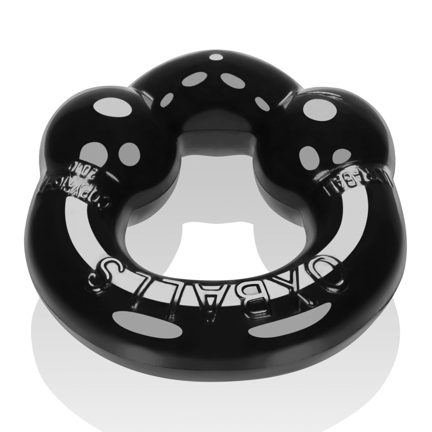 Ultraballs 2- Piece Cockring Set - Black & Clear - Not Very Vanilla