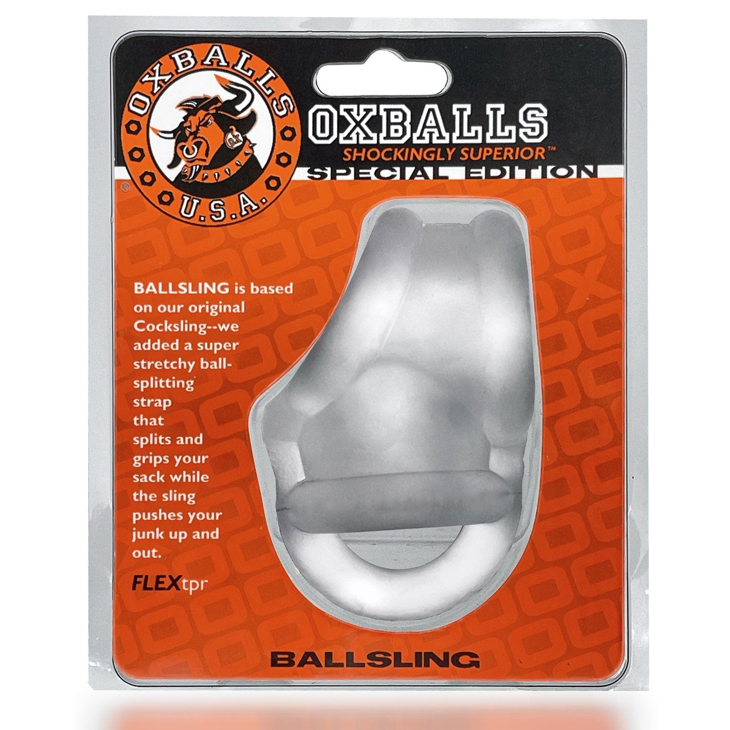 Ball Sling With Ball Splitter - Clear Ice - Not Very Vanilla