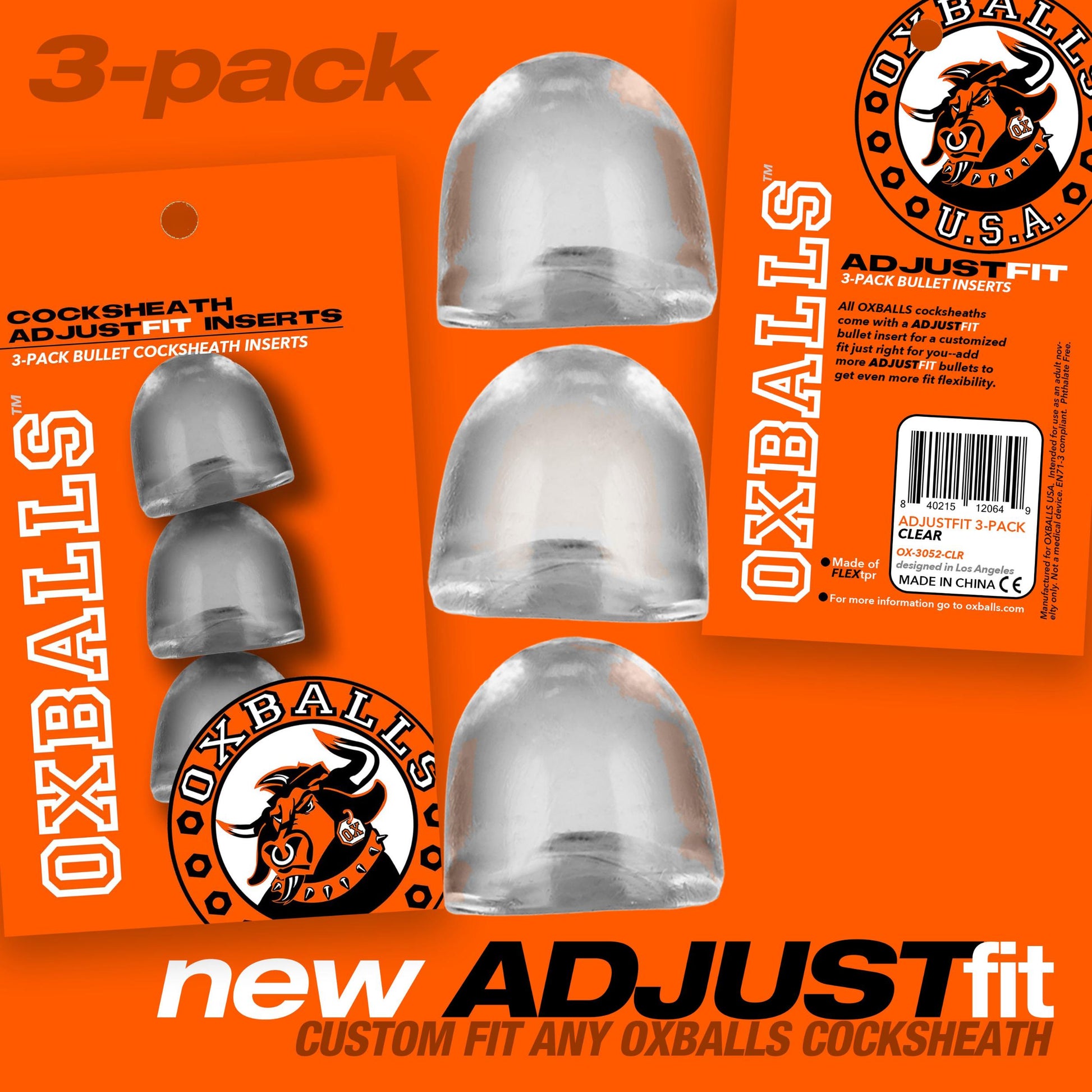 Cocksheath Adjustfit 3 Pack Bullet Inserts - Not Very Vanilla