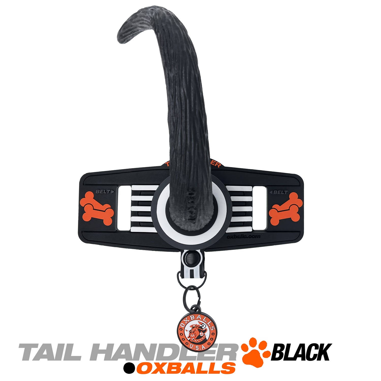 Tail Handler - Belt Strap Show Tail - Black - Not Very Vanilla