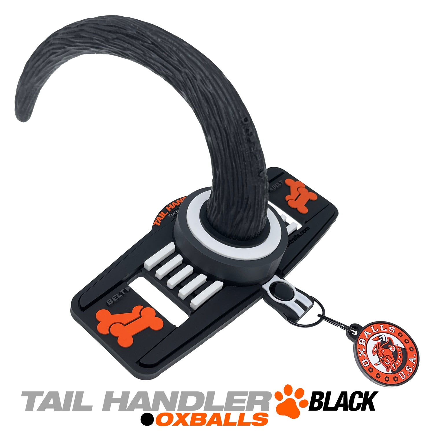 Tail Handler - Belt Strap Show Tail - Black - Not Very Vanilla