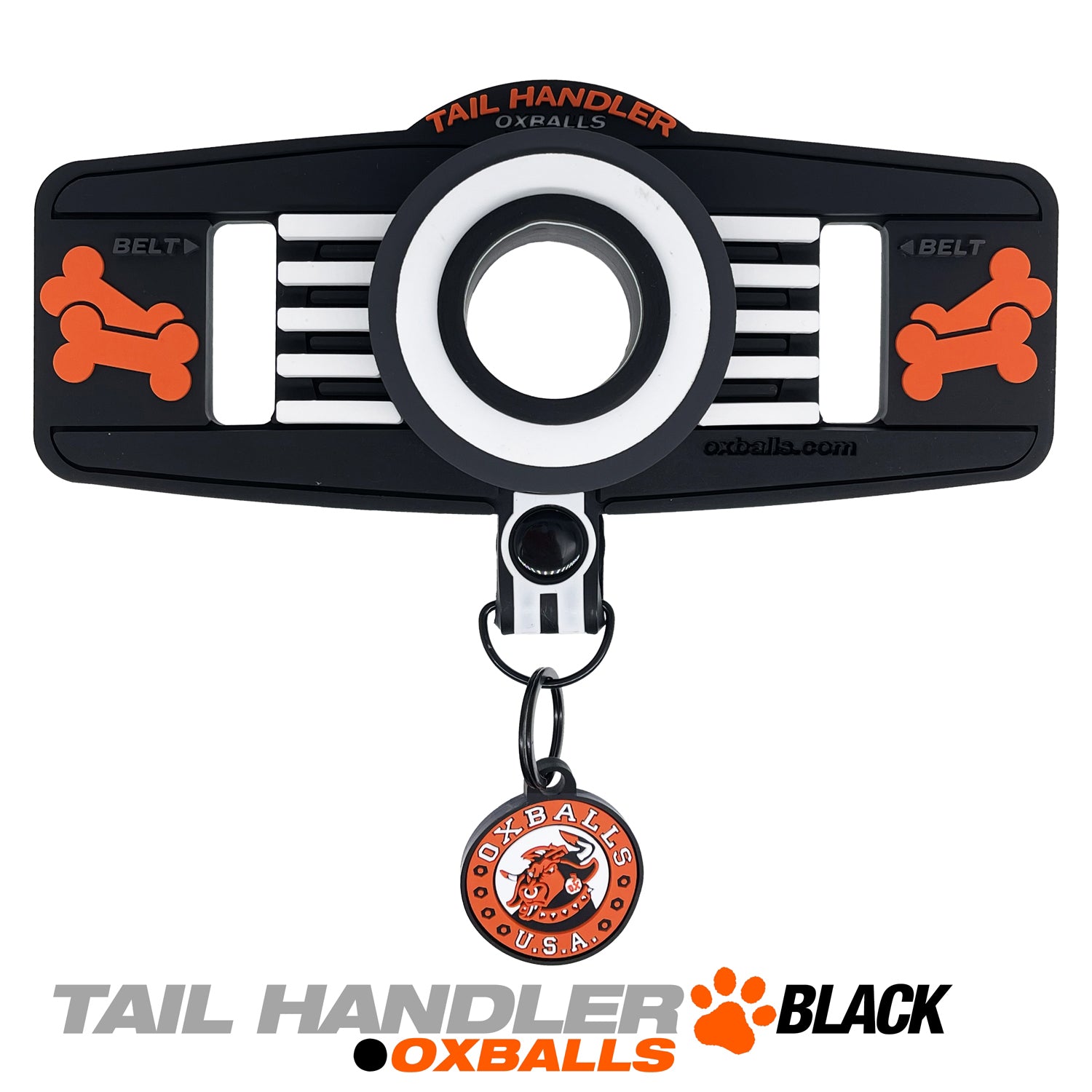 Tail Handler - Belt Strap Show Tail - Black - Not Very Vanilla