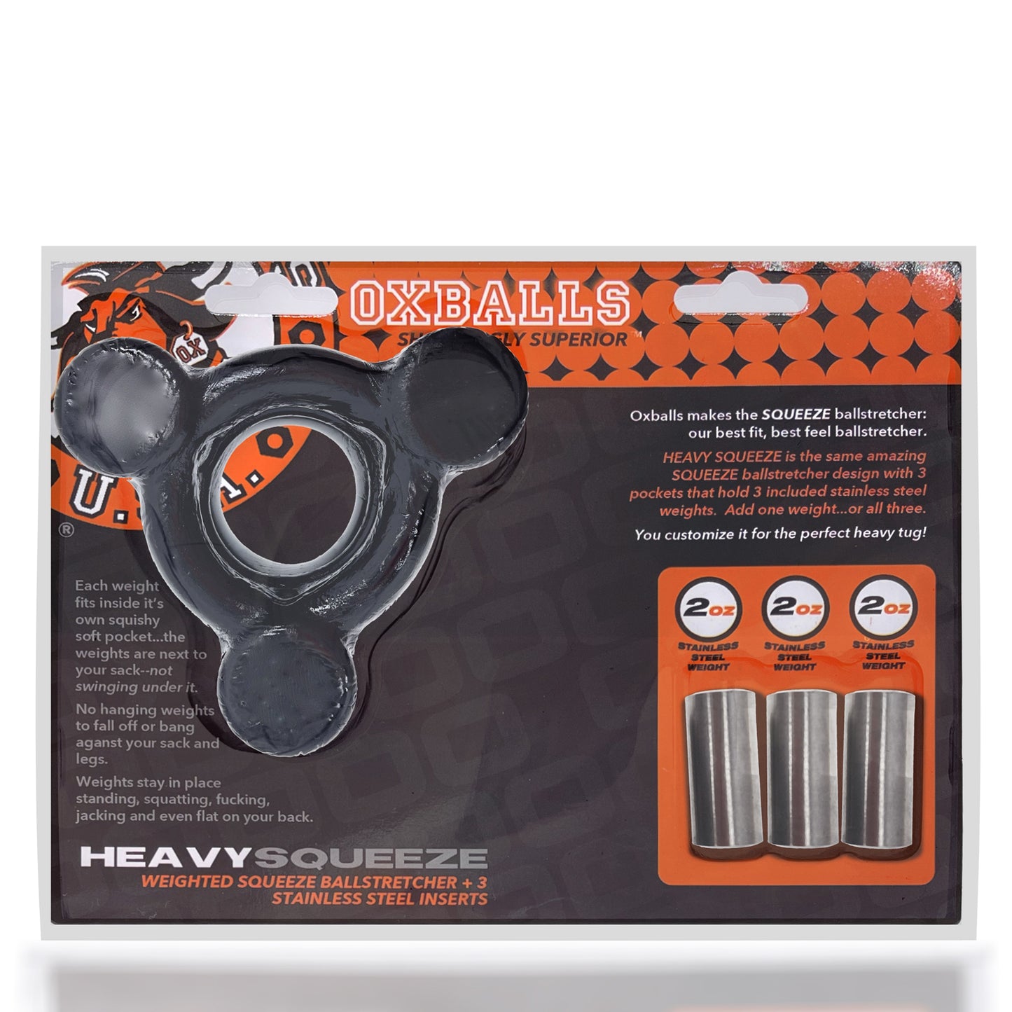 Heavy Squeeze Ballstretcher - Black - Not Very Vanilla