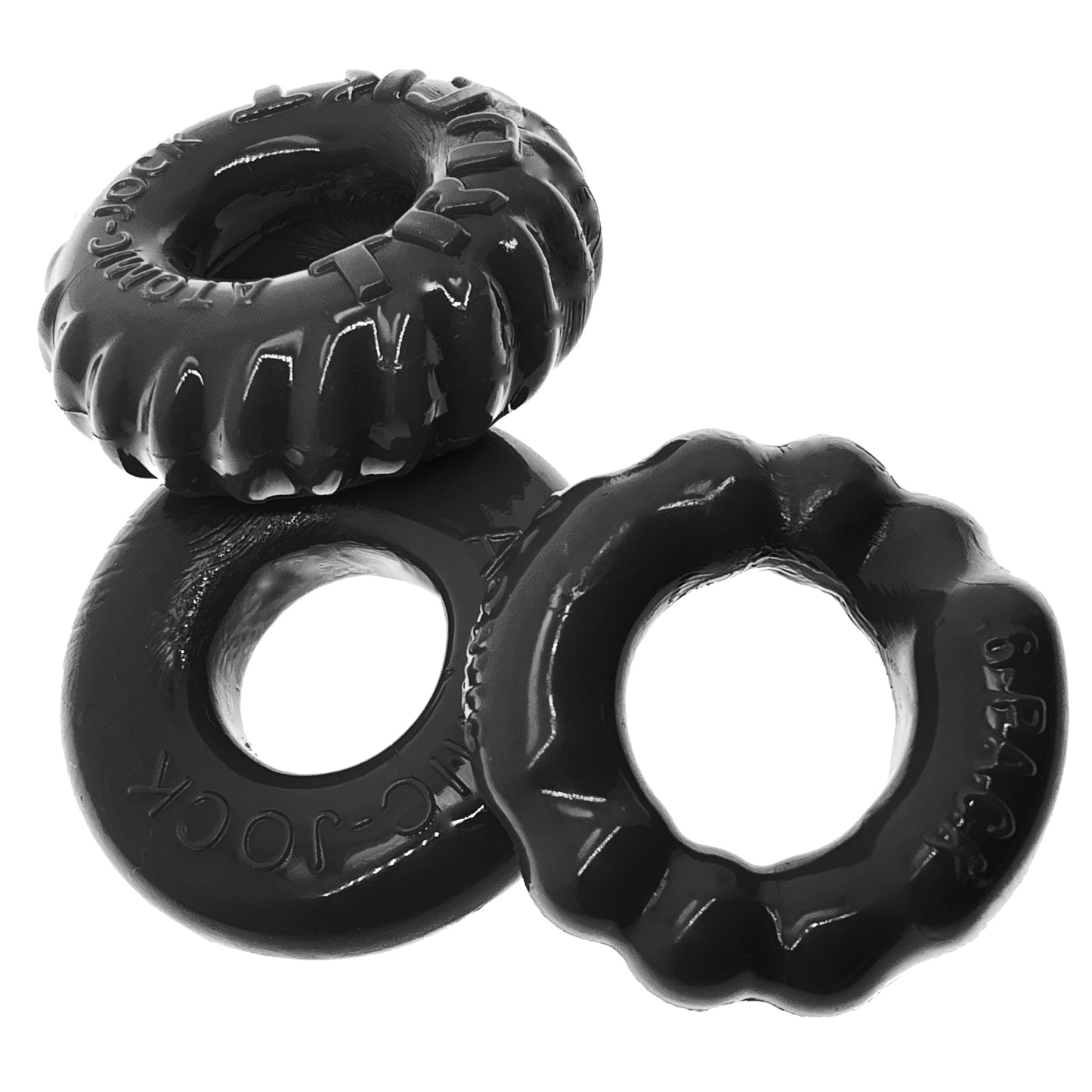 Bonemaker 3-Pack Boner Rings - Black - Not Very Vanilla