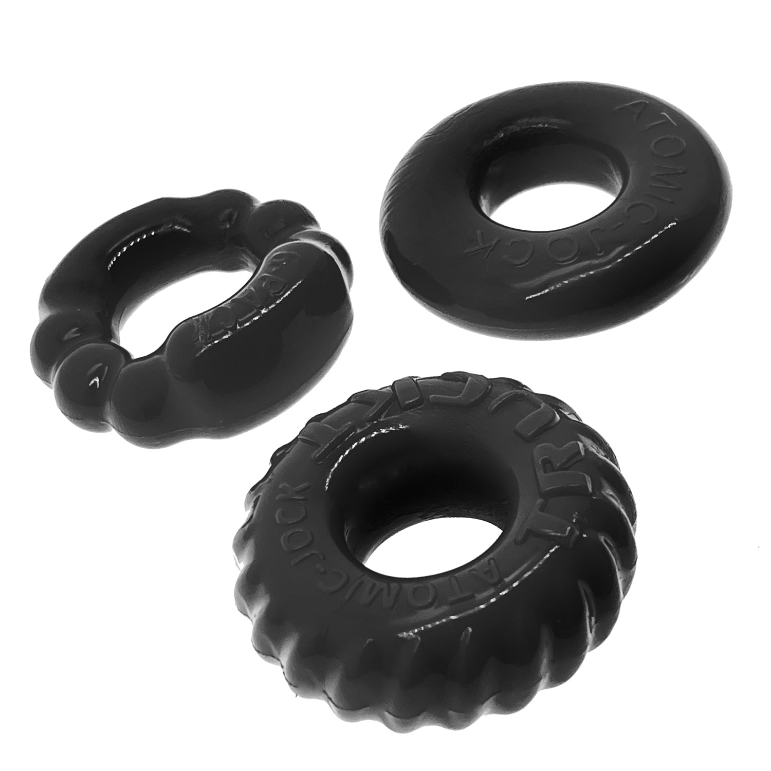 Bonemaker 3-Pack Boner Rings - Black - Not Very Vanilla