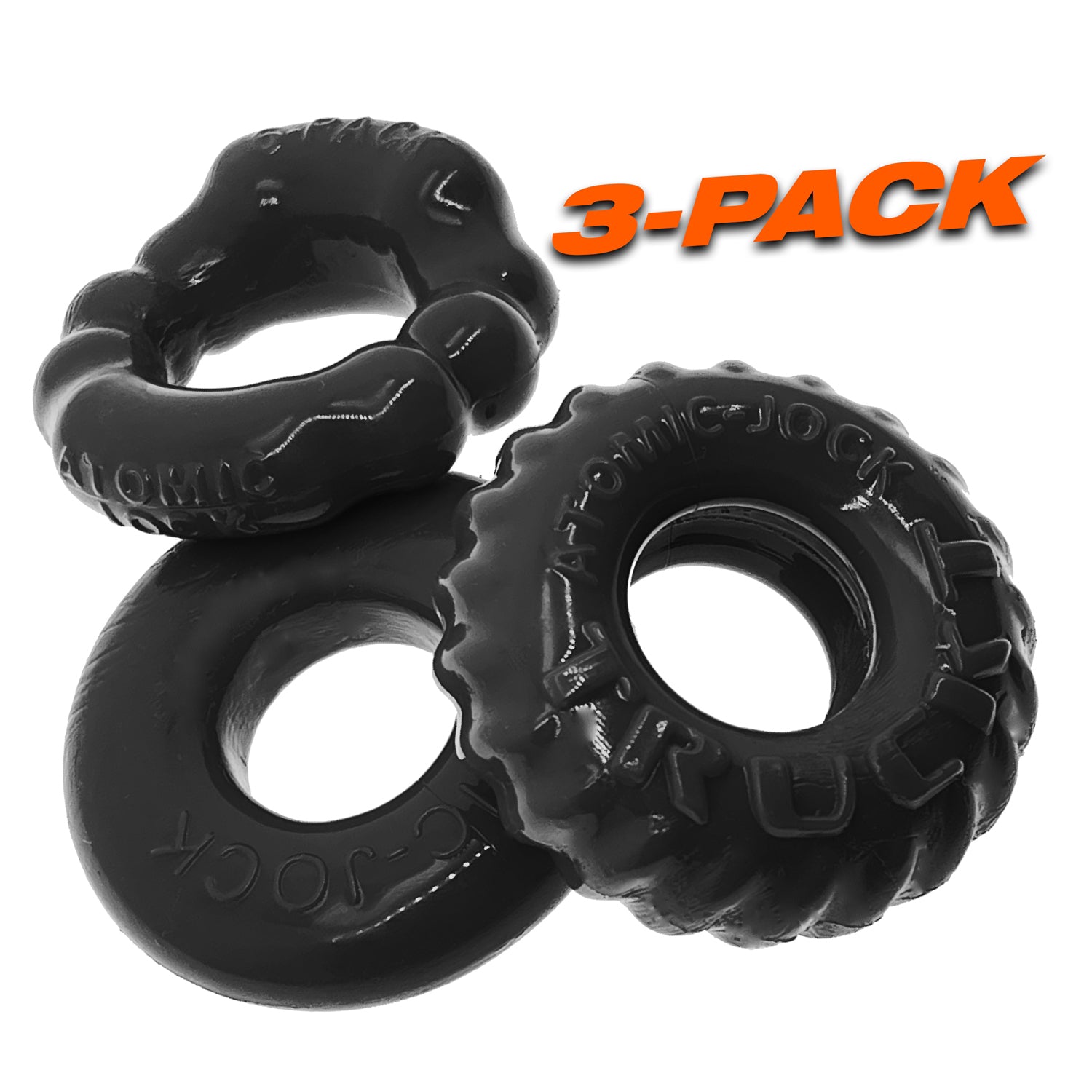 Bonemaker 3-Pack Boner Rings - Black - Not Very Vanilla