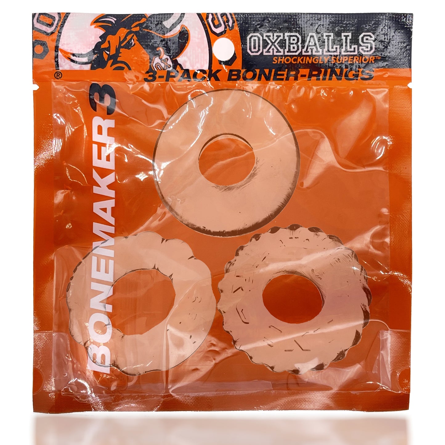 Bonemaker 3-Pack Boner Rings - Clear - Not Very Vanilla