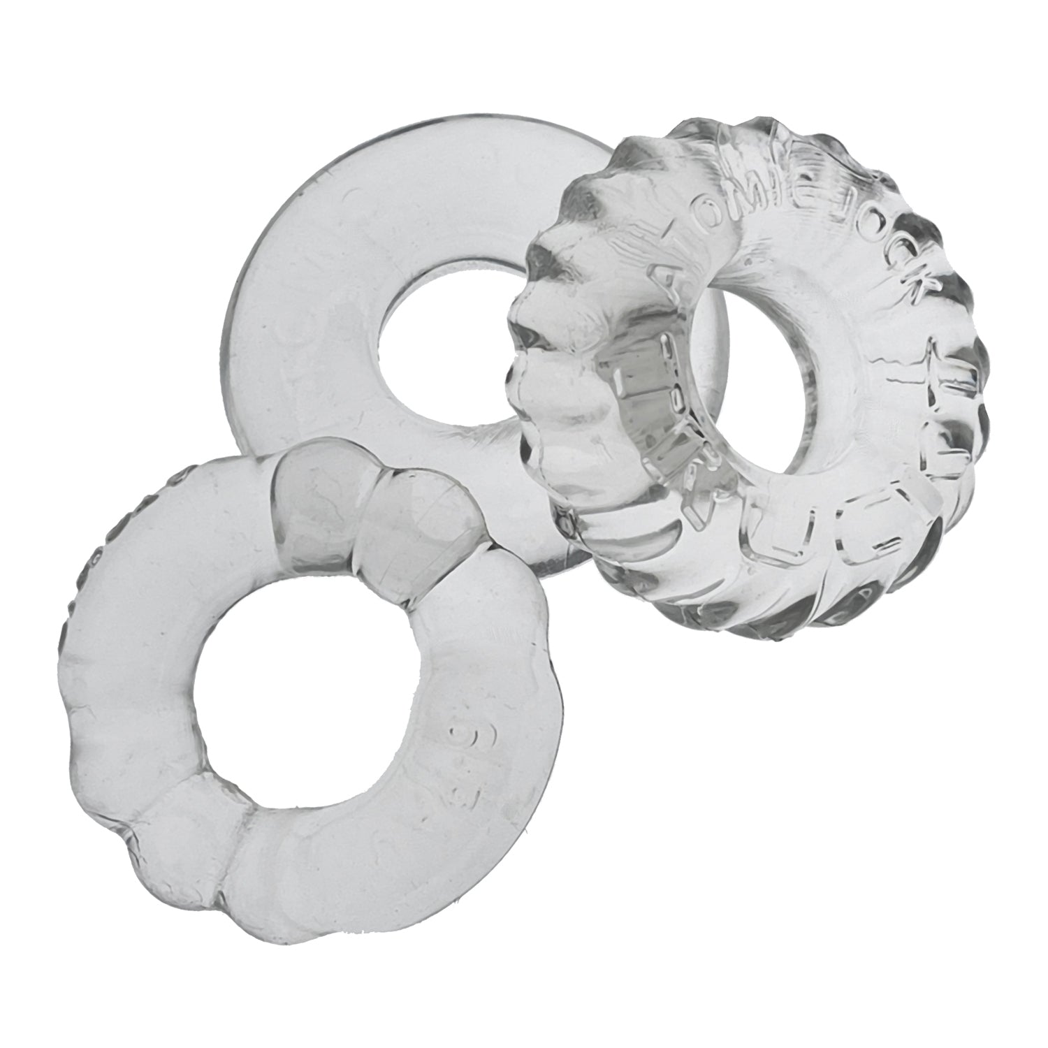 Bonemaker 3-Pack Boner Rings - Clear - Not Very Vanilla